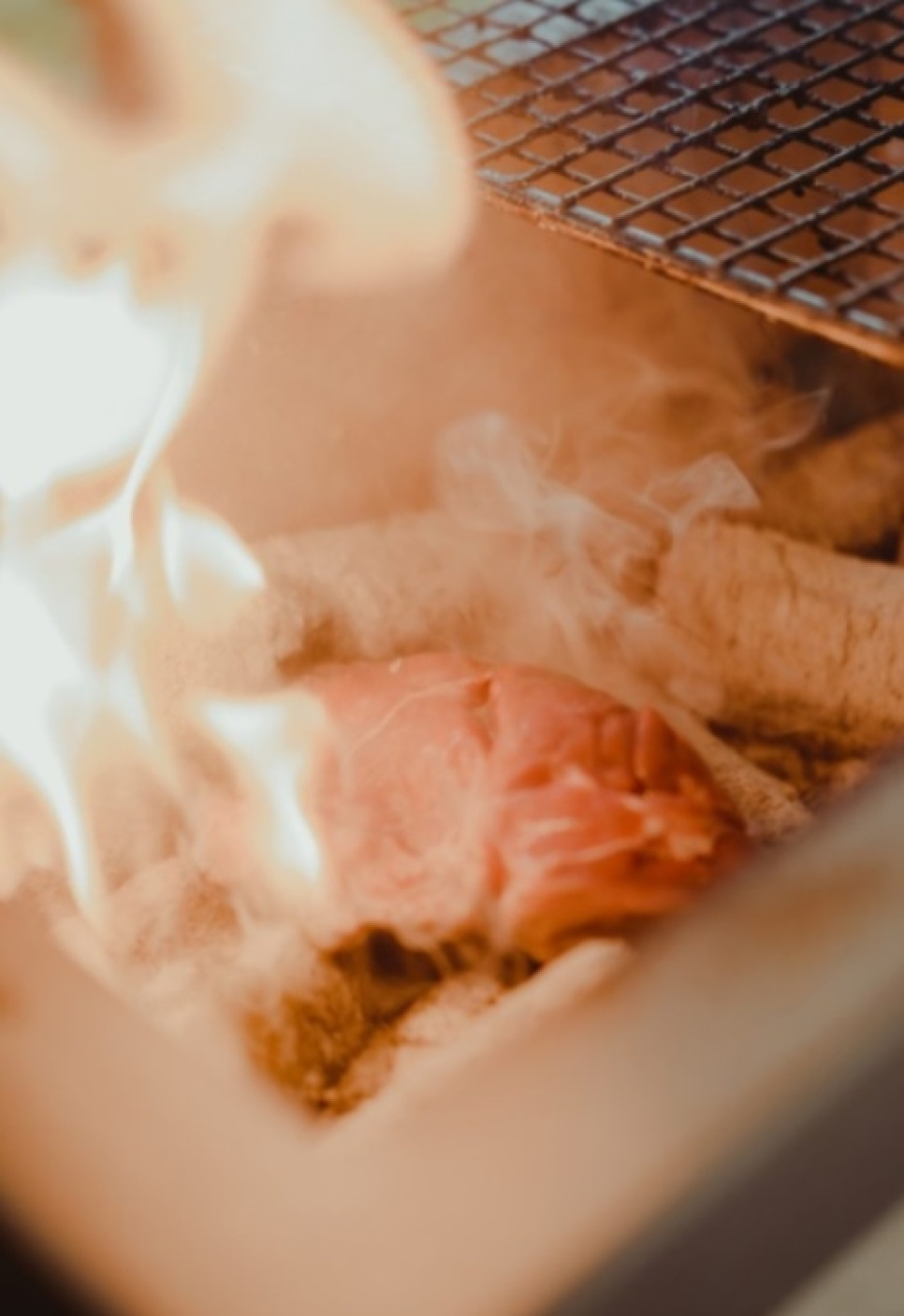 Bordsgrill/Konrogrill med rostfri ram, Medium Wide 46 x 36 cm - Kasai