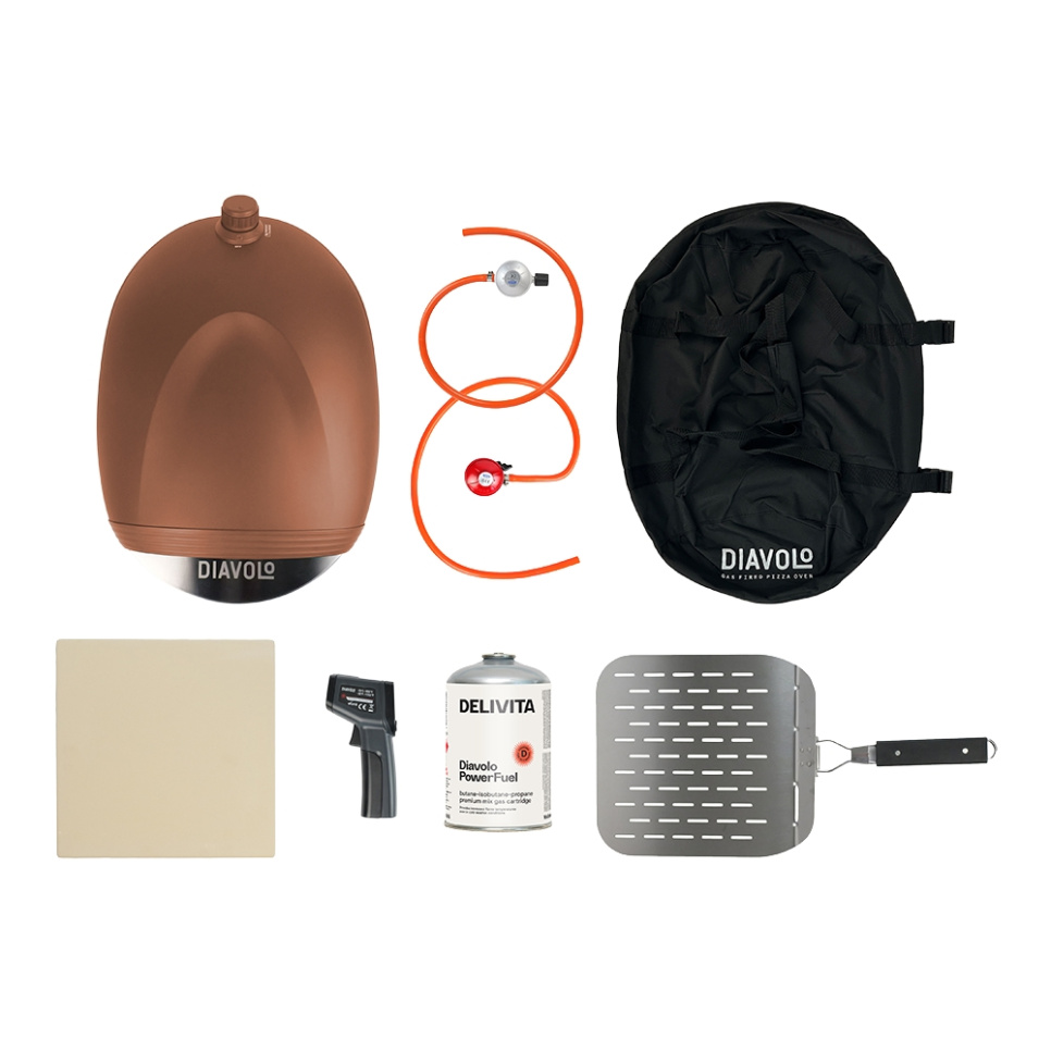 Pizzaugn Diavolo, Gaseldad, Brun - Delivita Pizzaugn Diavolo, Gaseldad, Brun - Delivita