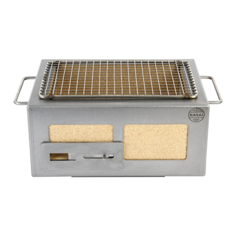 Bordsgrill/Konrogrill med rostfri ram, Nano 31 x 23 cm - Kasai i gruppen Grillar, Spisar & Ugnar / Grillar / Bordsgrillar hos The Kitchen Lab (1512-31919)