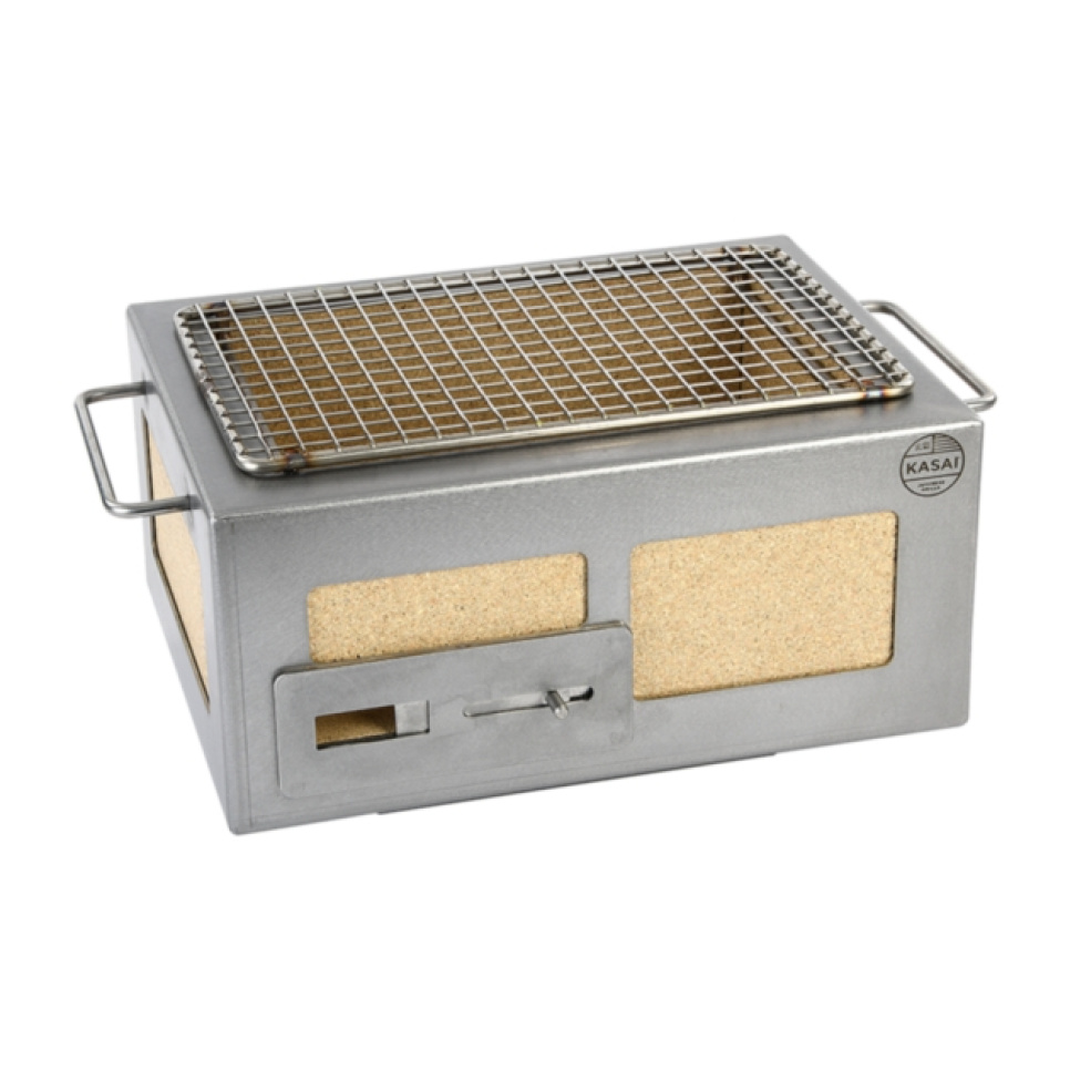 Bordsgrill/Konrogrill med rostfri ram, Nano 31 x 23 cm - Kasai Bordsgrill/Konrogrill med rostfri ram, Nano 31 x 23 cm - Kasai