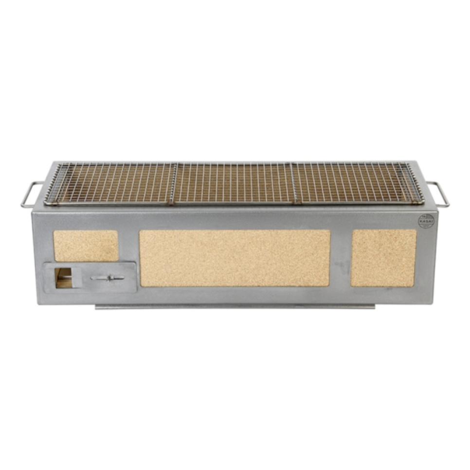 Bordsgrill/Konrogrill med rostfri ram, Long 70 x 26 cm - Kasai i gruppen Grillar, Spisar & Ugnar / Grillar / Bordsgrillar hos The Kitchen Lab (1512-31955)