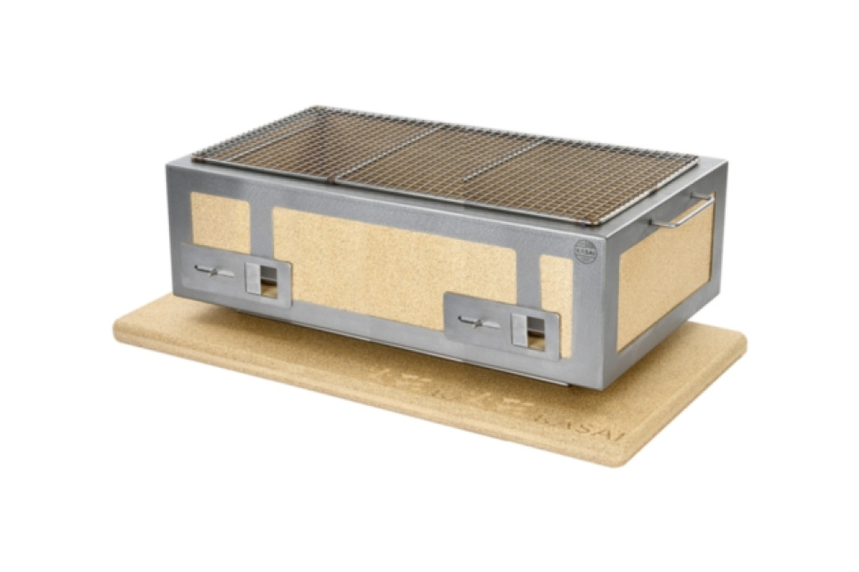 Bordsgrill/Konrogrill med rostfri ram, XL 92 x 35,5 cm - Kasai Bordsgrill/Konrogrill med rostfri ram, XL 92 x 35,5 cm - Kasai