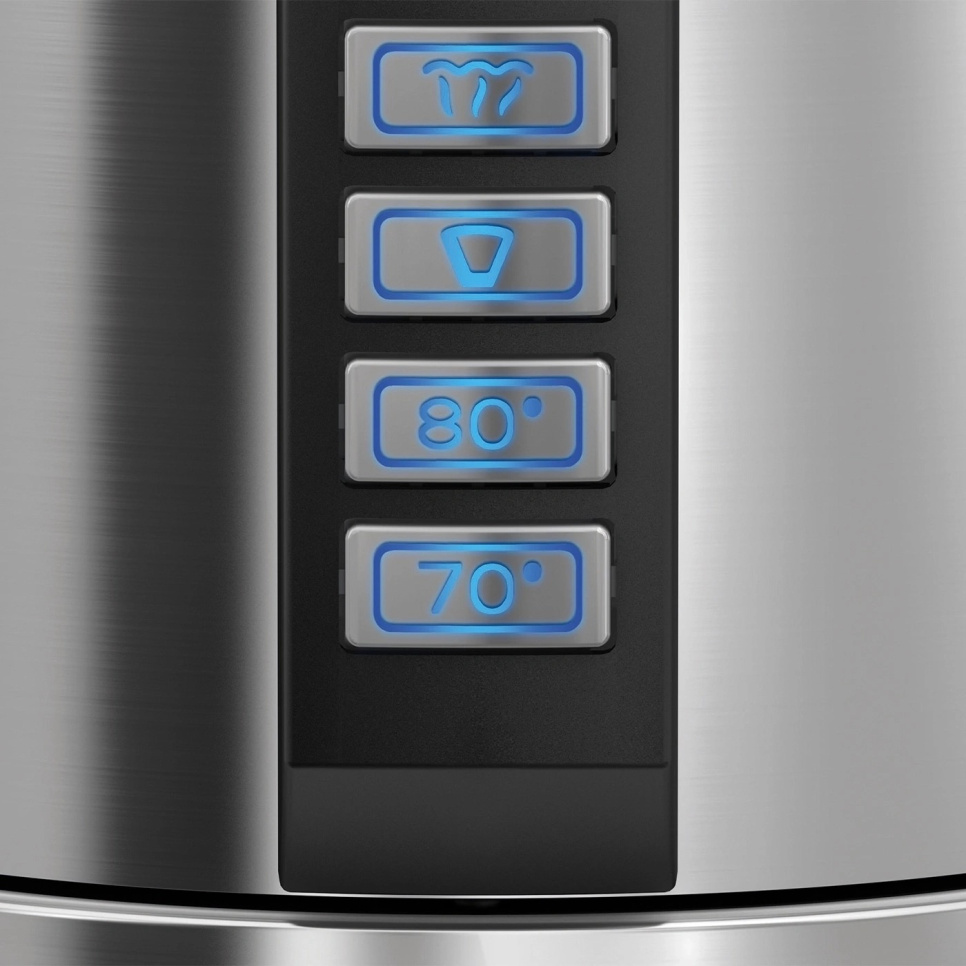 Vattenkokare med temperaturinställning 1,2 L, Rostfritt stål - Graef