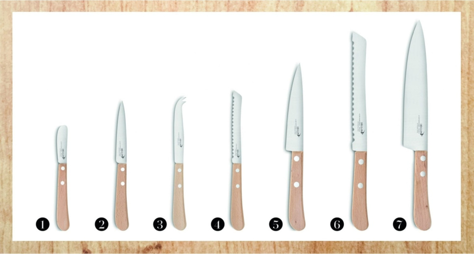 Knivblock med 7 knivar - Déglon