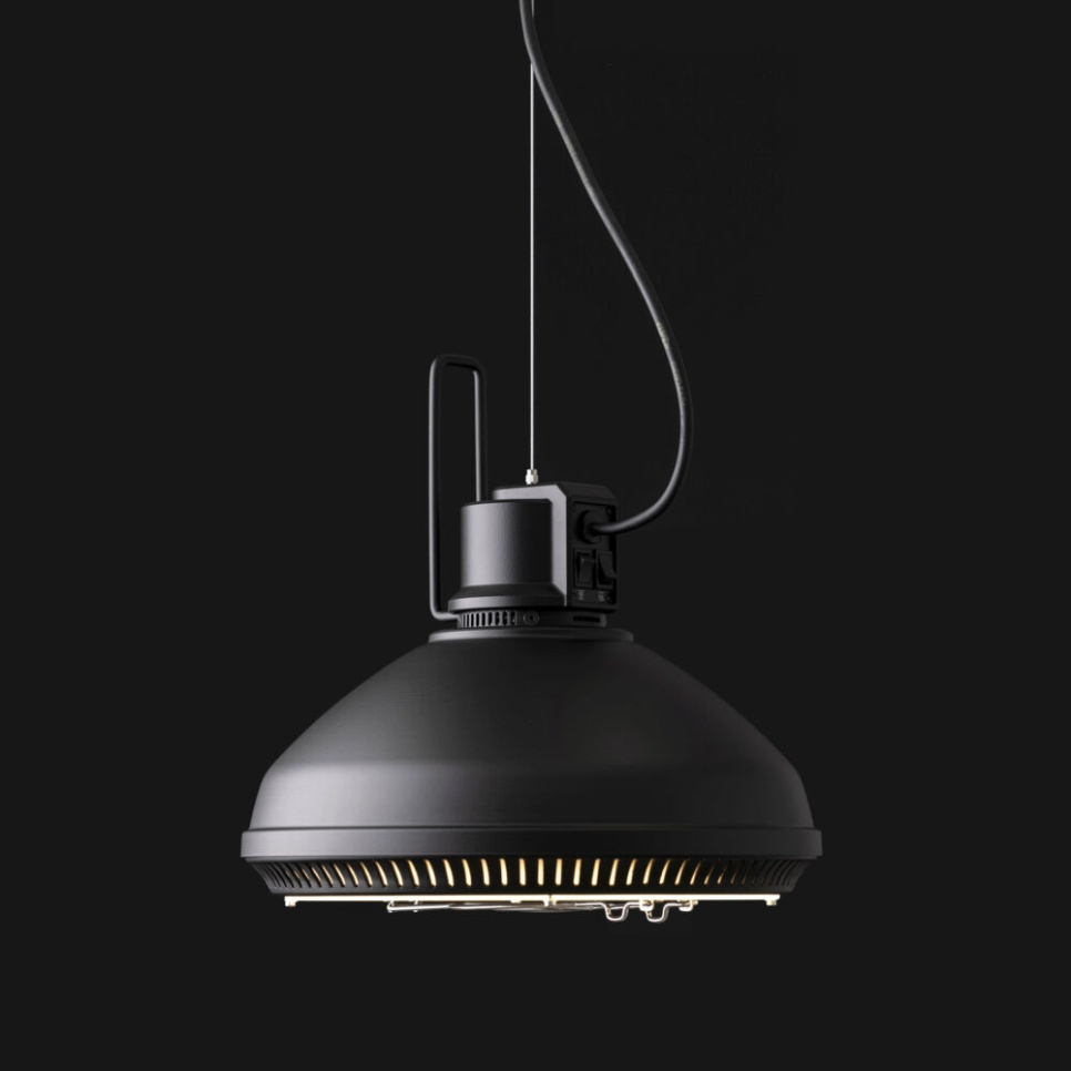 Värmelampa HAL, Hissfunktion, Svart - Stayhot