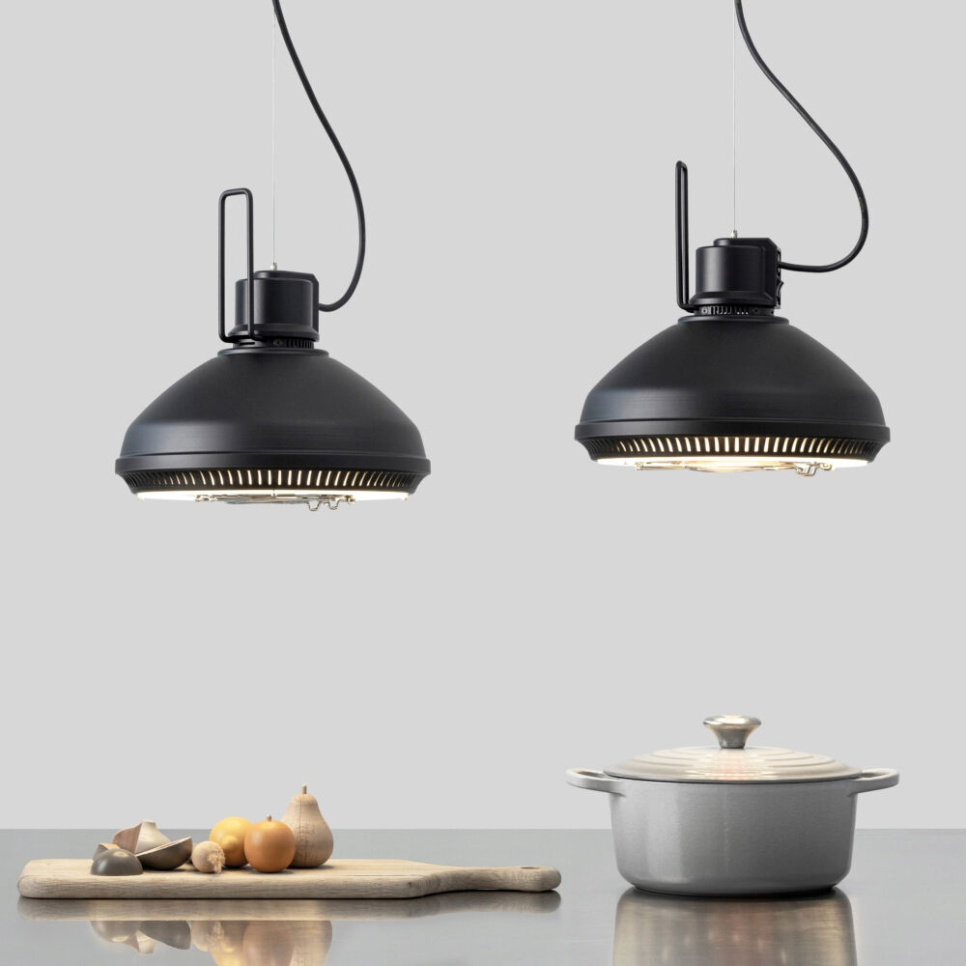 Värmelampa HAL, Hissfunktion, Svart - Stayhot