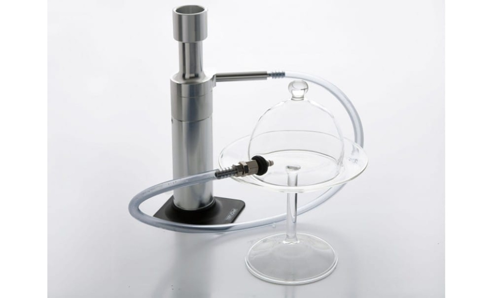 Rubi kupol med ventil, 9cm och glasfat på fot, 13cm - 100% Chef