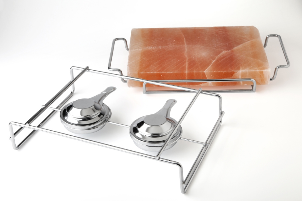 Kit med steksten i Himalayasalt och brännare - 100% chef