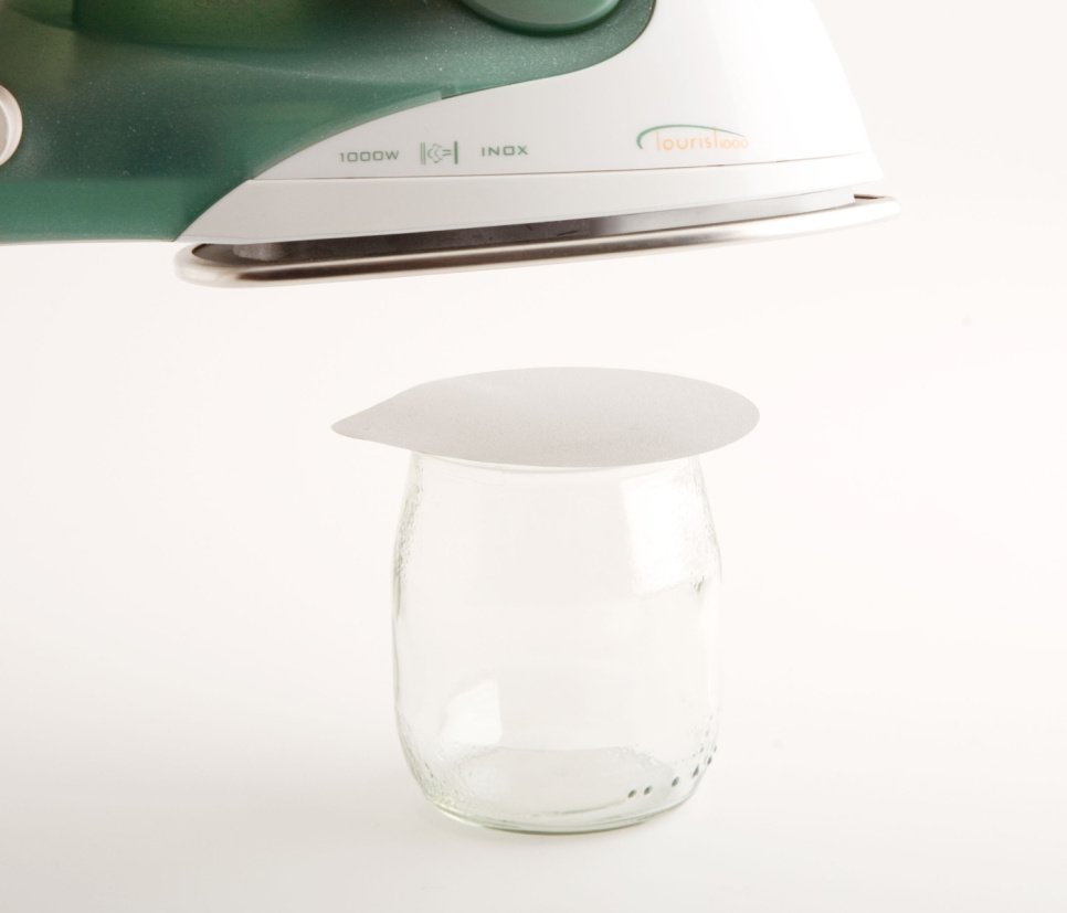 Aluminiumlock till yoghurtburk, 750-pack - 100% Chef