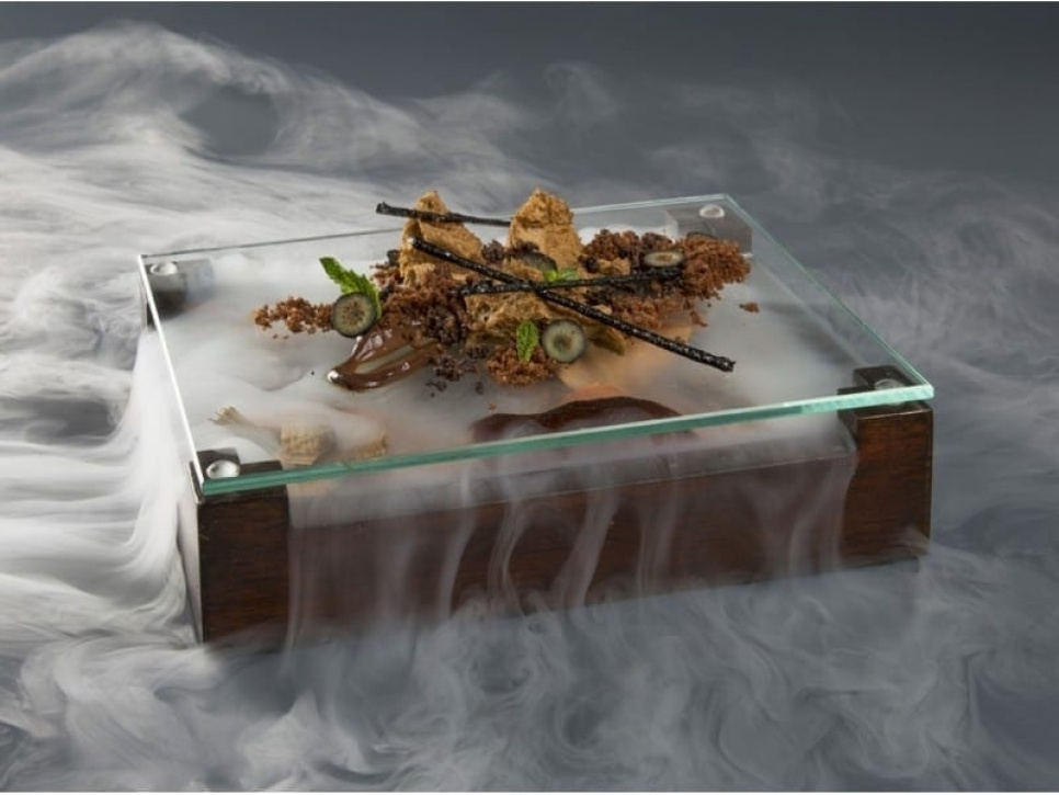 Valnötsträlåda för servering - 100% chef