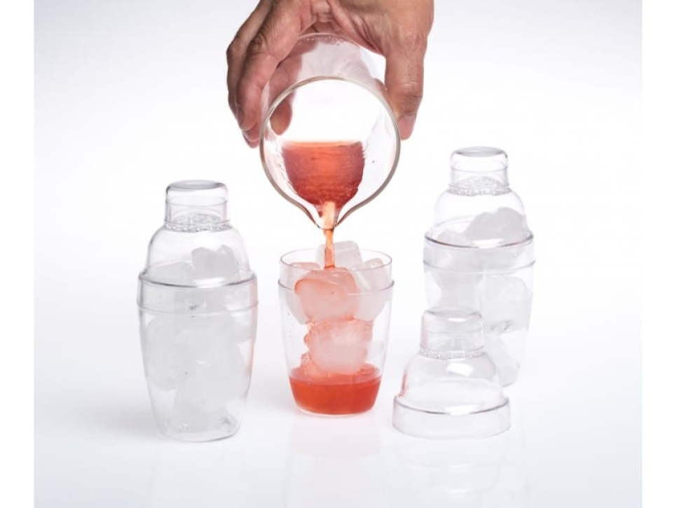 Genomskinlig cocktail-shaker, 50 st - 100% Chef