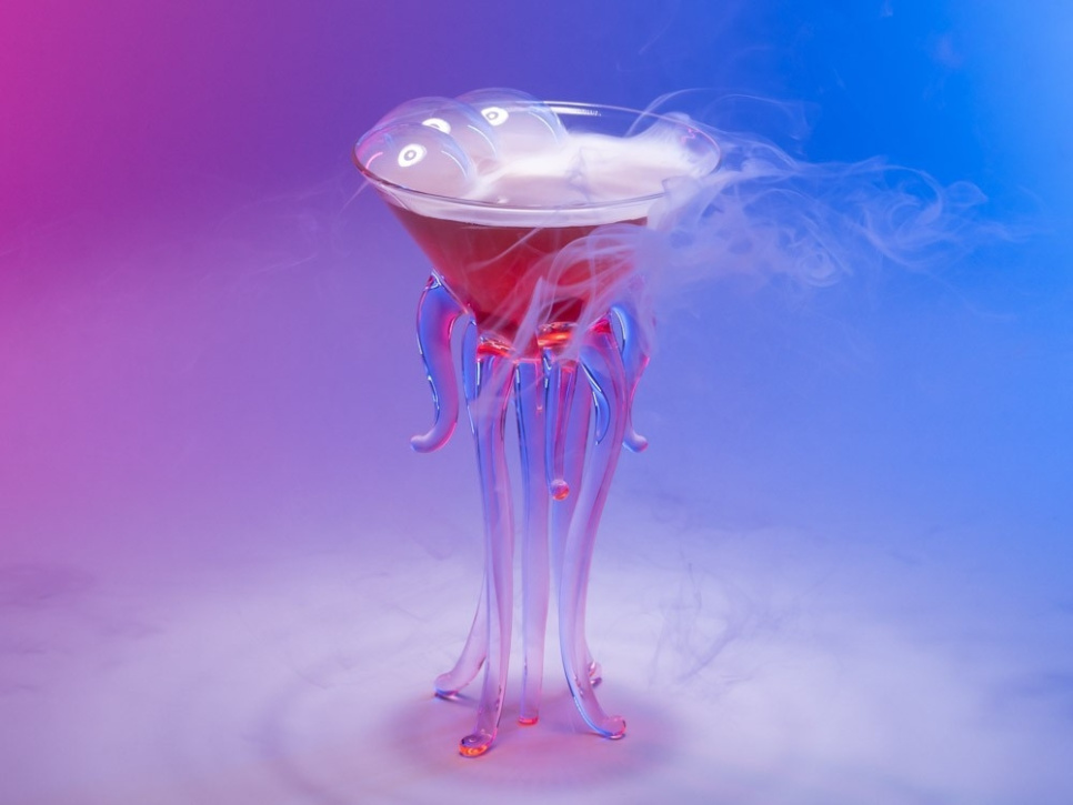 Glasbägare, Medusa, Rosa, 20 cl - 100% Chef