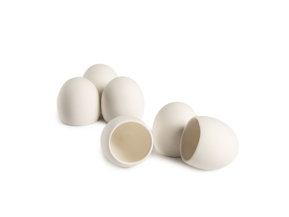 Ägg i porslin för servering, vita, 10-pack - 100% Chef i gruppen Dukning / Annat för Dukning & Servering / Uppläggning hos The Kitchen Lab (1532-26315)