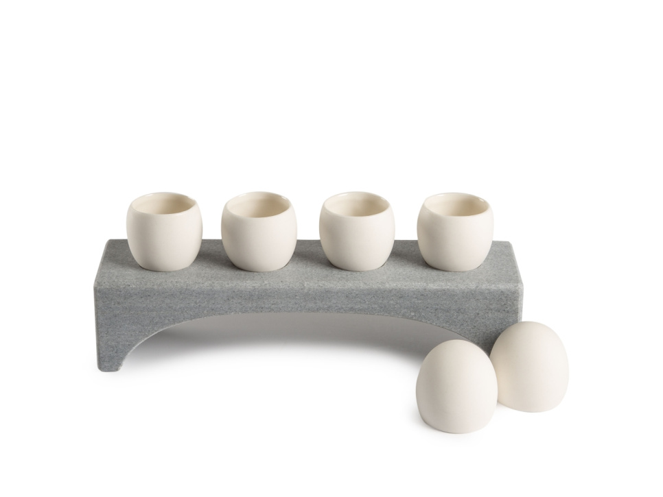 Ägg i porslin för servering, vita, 10-pack - 100% Chef