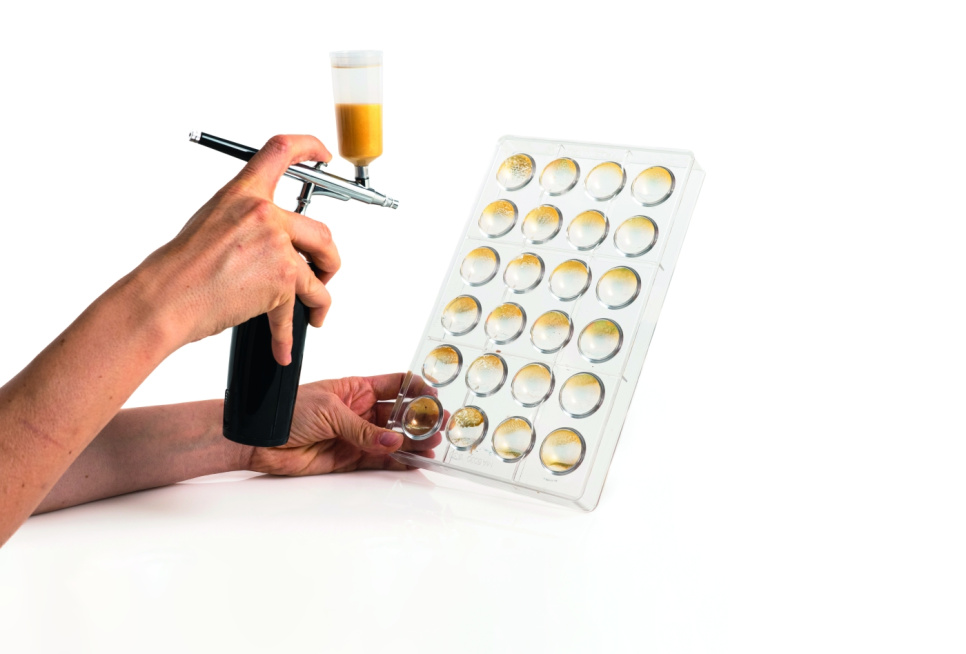 Deko Spray, batteridriven airbrush för chokladdekor - 100% Chef Deko Spray, batteridriven airbrush för chokladdekor - 100% Chef