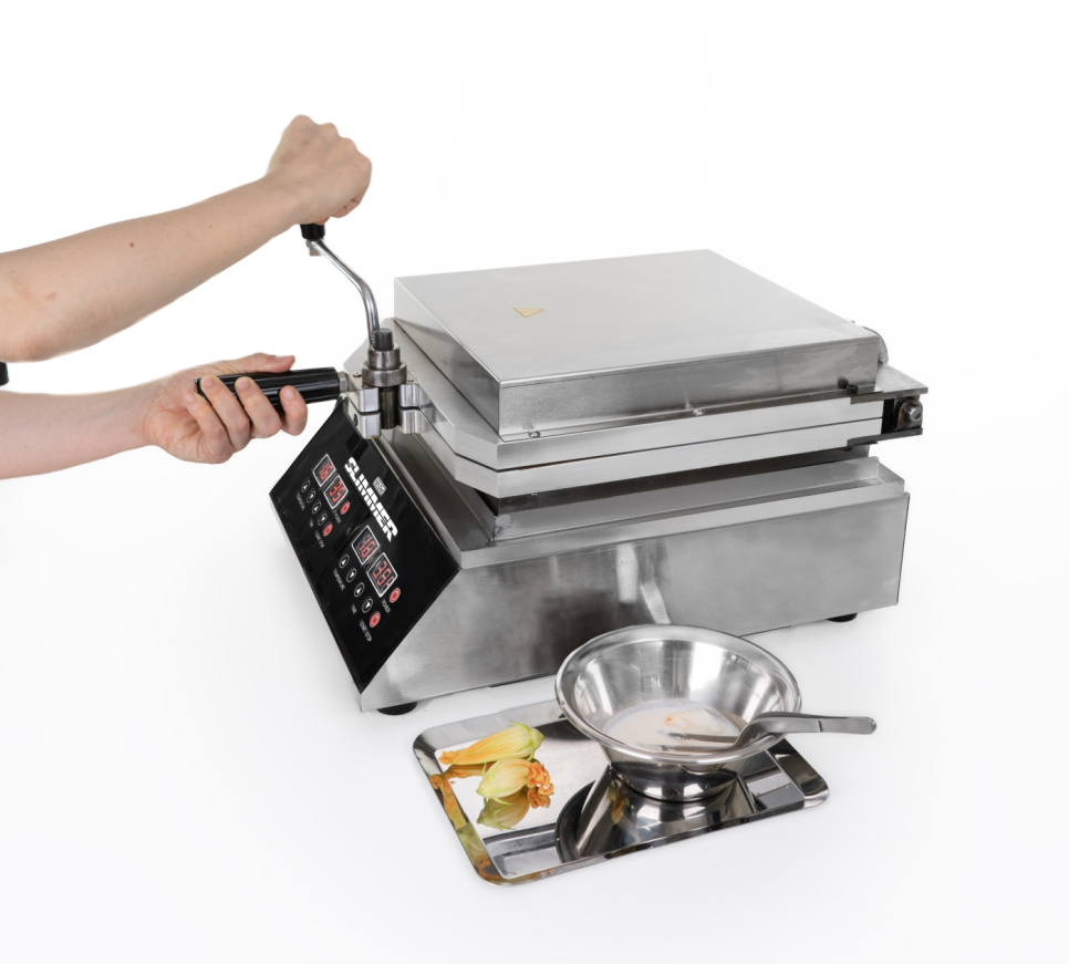 Slimmer, Mekanisk grillpress - 100% Chef