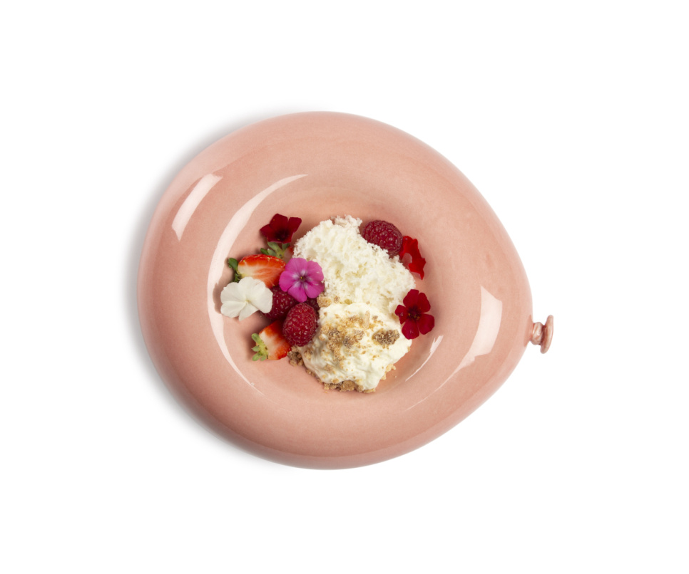 Serveringsfat i porslin, Ballong - 100% Chef