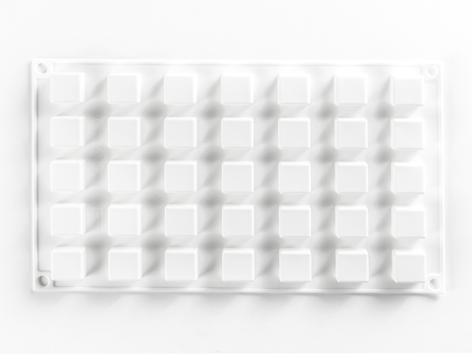 Silikonform för dekor, Kub - 100% Chef