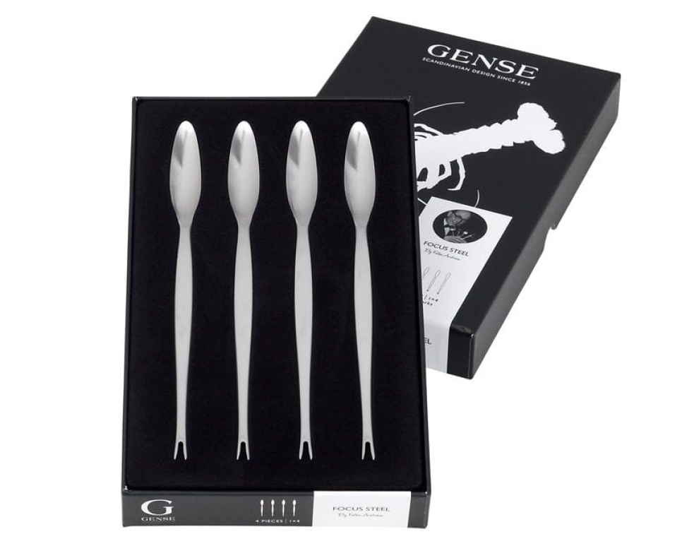 Focus Steel hummergaffel 4 st - Gense i gruppen Dukning / Bestick / Gafflar hos KitchenLab (1544-23919)