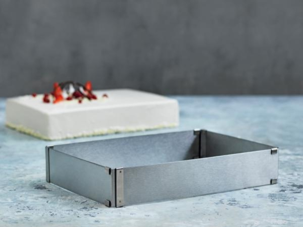 Justerbar bakform, rektangulär - Blomsterberg