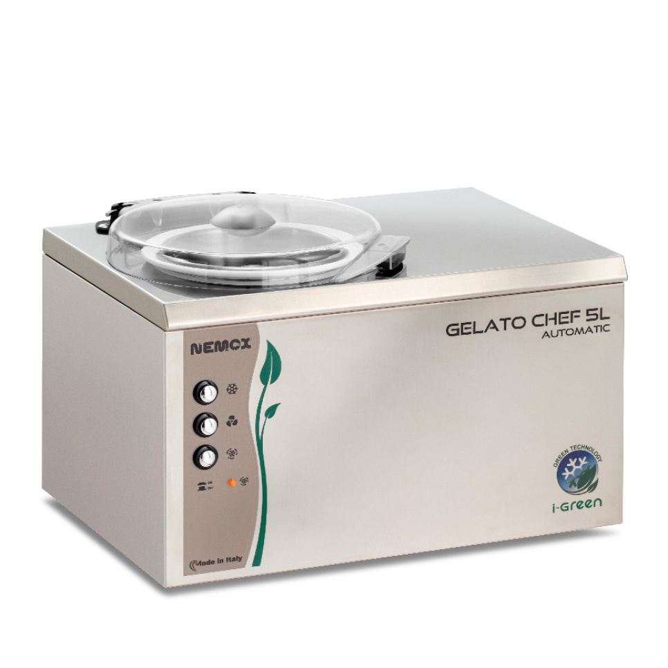 Glassmaskin Gelato Chef 5L Auto I-Green - Nemox i gruppen Köksmaskiner / Kyla & Frysa / Glassmaskiner hos KitchenLab (1544-28267)