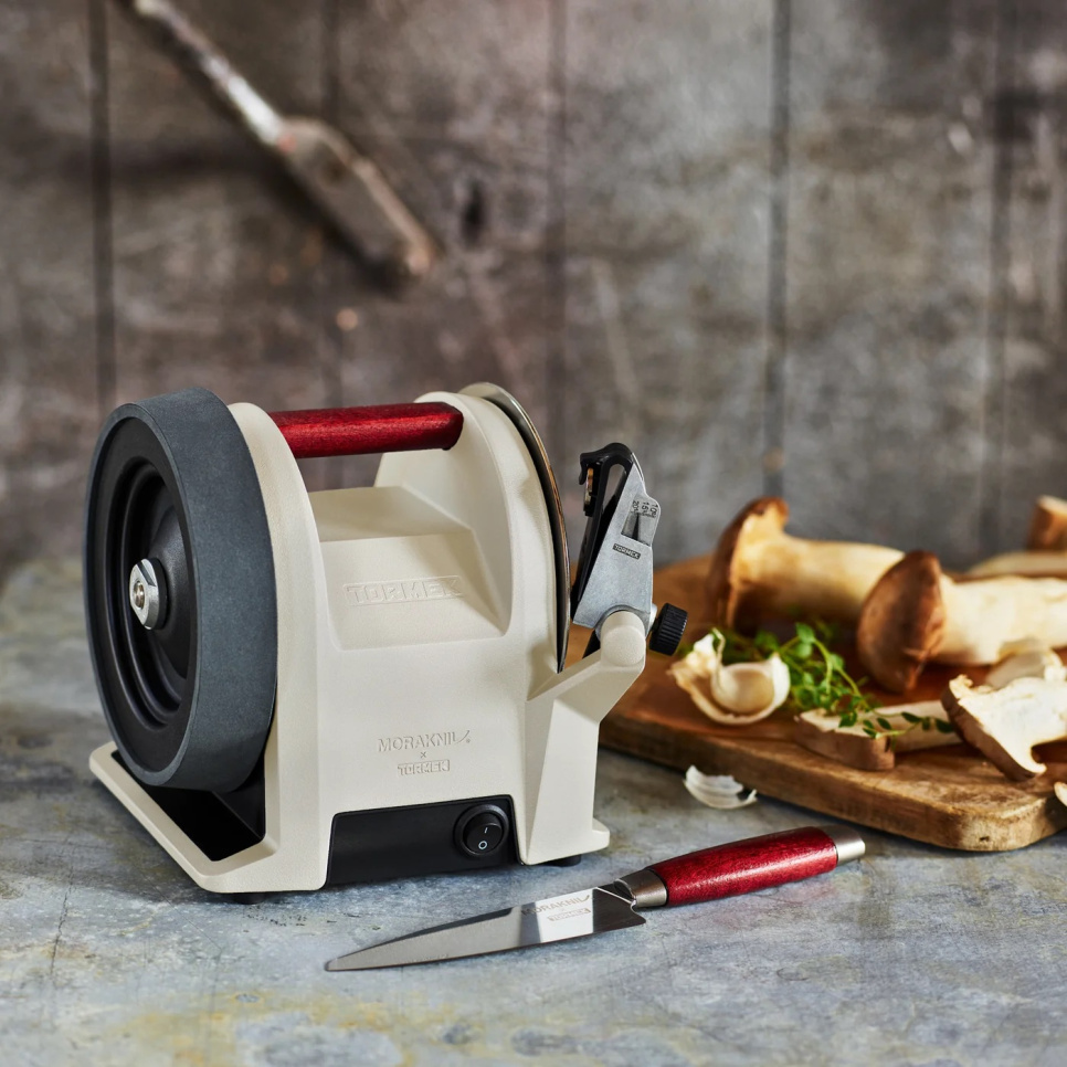 Tormek x Morakniv 1891, T-1 Elektrisk knivslip, White linen