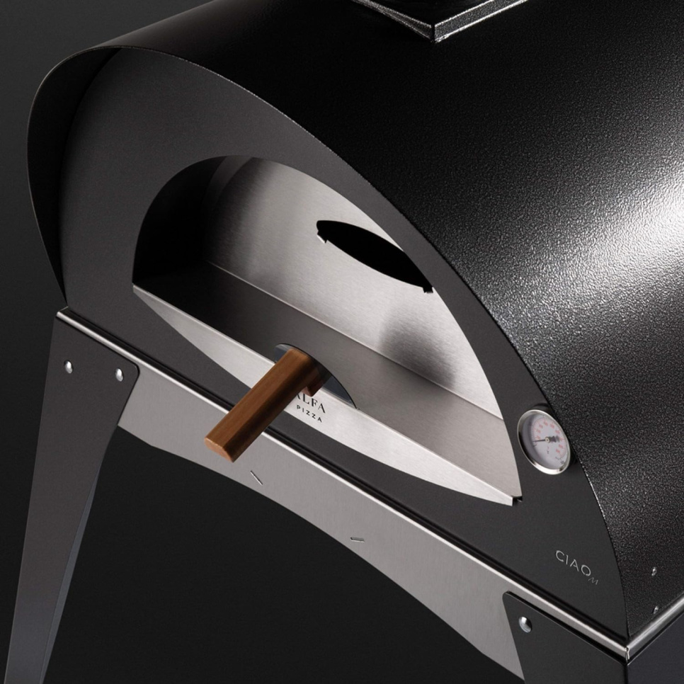 Pizzaugn, vedeldad, Ciao - Alfa Forni - Grå, Ugn och bas