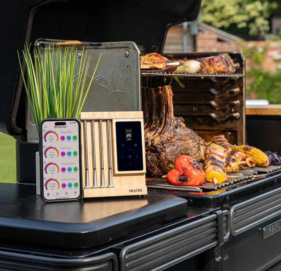 Trådlös grilltermometer med 4 prober, Meater Pro XL