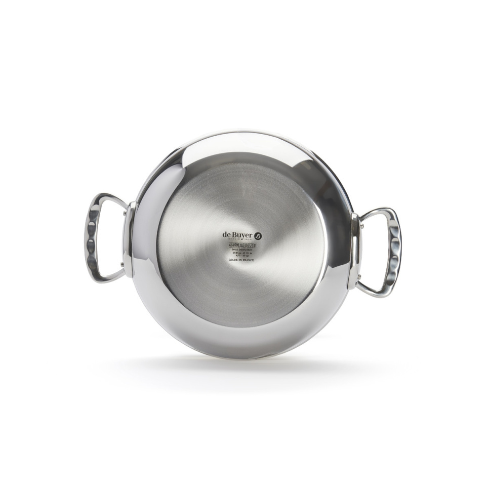 Låg stekgryta med lock och rundade kanter, 28cm, Affinity - De Buyer