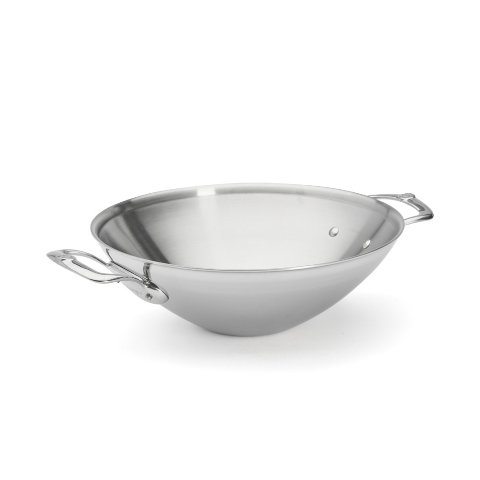 Wok i rostfritt stål med två handtag, 32cm, Affinity - De Buyer i gruppen Matlagning / Stekkärl / Wokpannor hos The Kitchen Lab (1602-27249)