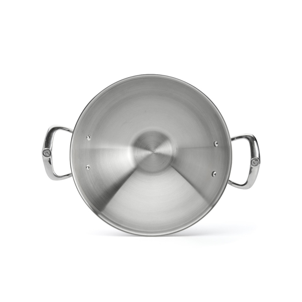 Wok i rostfritt stål med två handtag, 32cm, Affinity - De Buyer