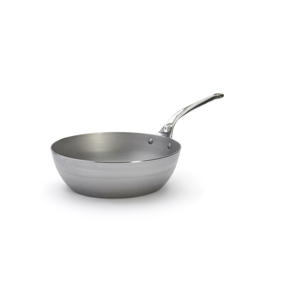 Sauteuse i kolstål med handtag i rostfritt stål, 28cm, Mineral B Pro - De Buyer i gruppen Matlagning / Stekkärl / Sauteuser hos The Kitchen Lab (1602-27269)