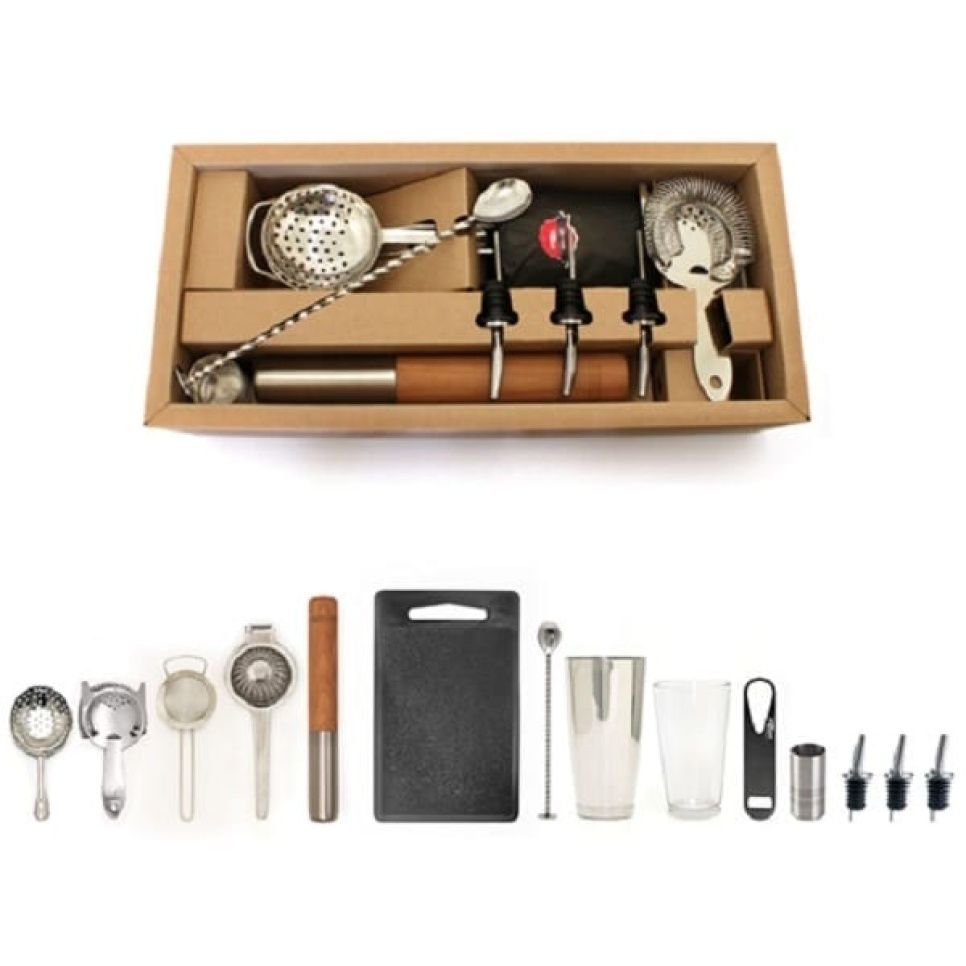 Elite Cocktail Kit, 15 delar barverktyg - Bonzer i gruppen Bar & Vin / Barutrustning / Cocktailset hos KitchenLab (1611-15738)