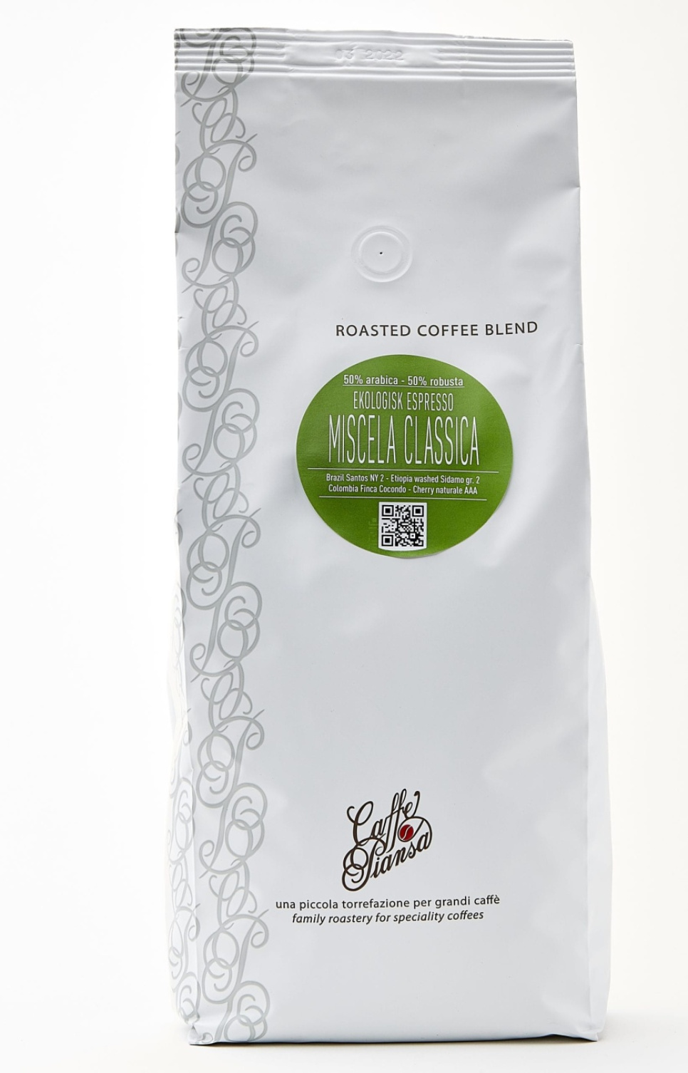 Ekologisk Miscela classica 500g - Piansa i gruppen Te & Kaffe / Kaffebönor / Espresso hos KitchenLab (1636-17582)