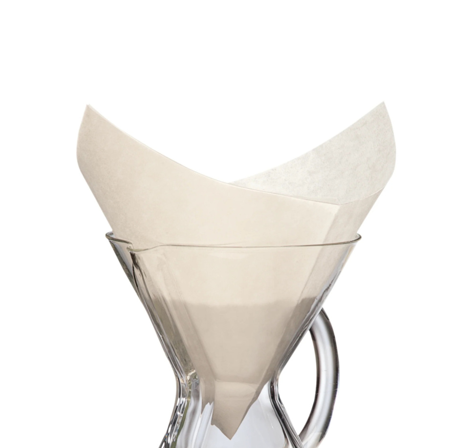 Pappersfilter, 6-8 koppar, 100-pack - Chemex i gruppen Te & Kaffe / Brygga kaffe / Pour over / Pour over tillbehör hos The Kitchen Lab (1638-13995)