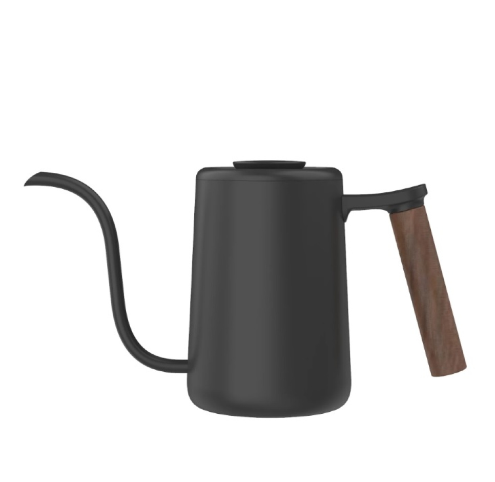 Pour Over-kanna, Fish Youth, trähandtag - Timemore i gruppen Te & Kaffe / Brygga kaffe / Pour over / Pour over Serveringskannor hos KitchenLab (1638-22111)