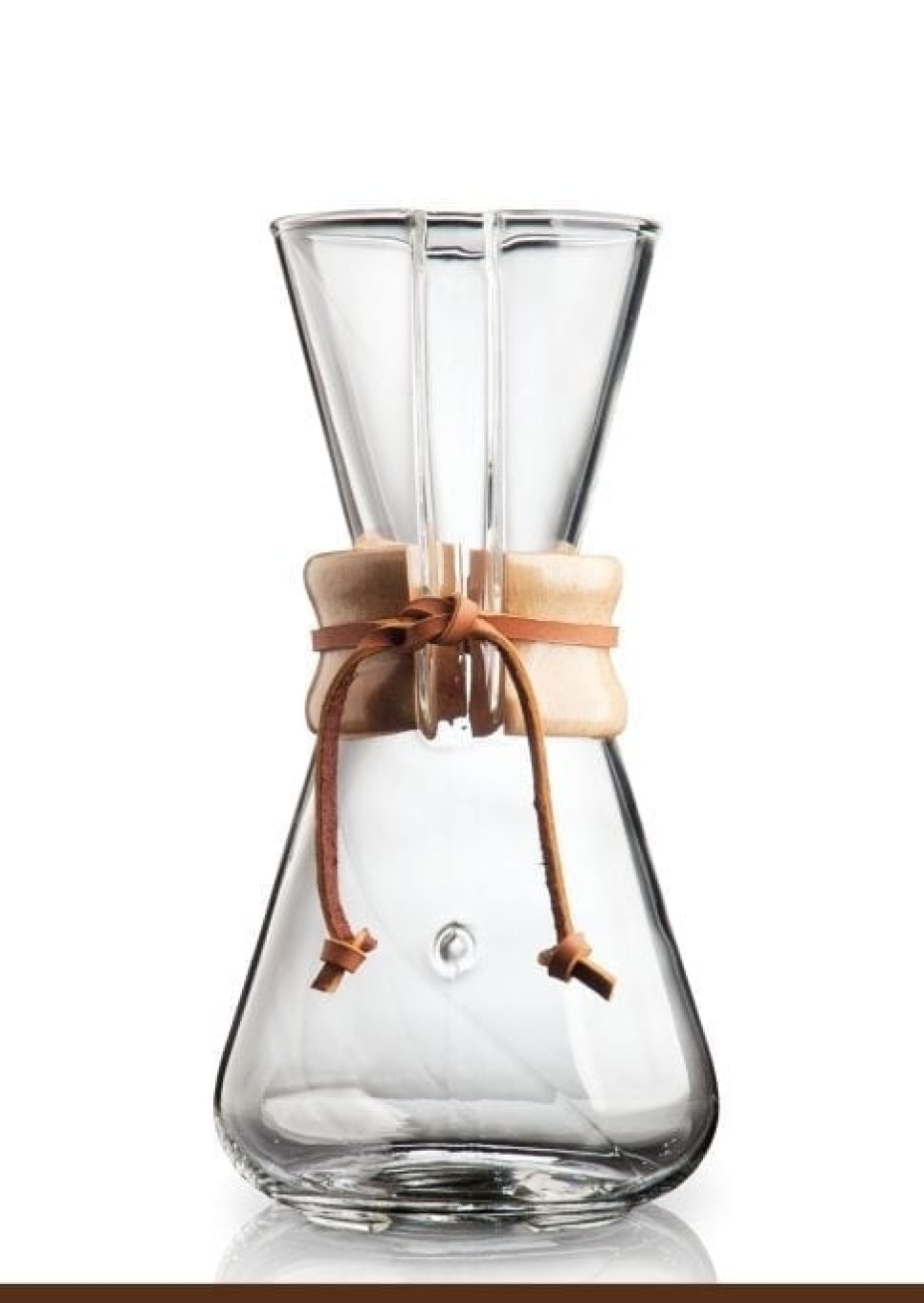 Chemex kaffebryggare / Chemex-kanna glas i gruppen Te & Kaffe / Brygga kaffe / Pour over / Filterhållare hos The Kitchen Lab (1638-23167)
