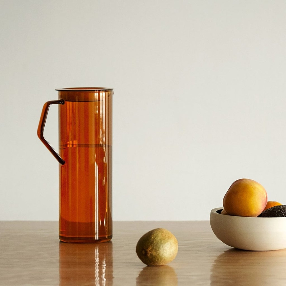Tillbringare i glas, Amber, 1.2L - Kinto Tillbringare i glas, Amber, 1.2L - Kinto