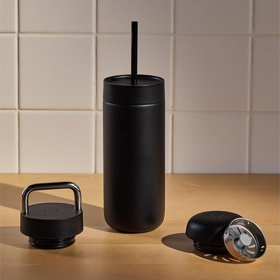 Termos, Carter 3 in 1 Sip System, Matt Black 16oz - Fellow Termos, Carter 3 in 1 Sip System, Matt Black 16oz - Fellow