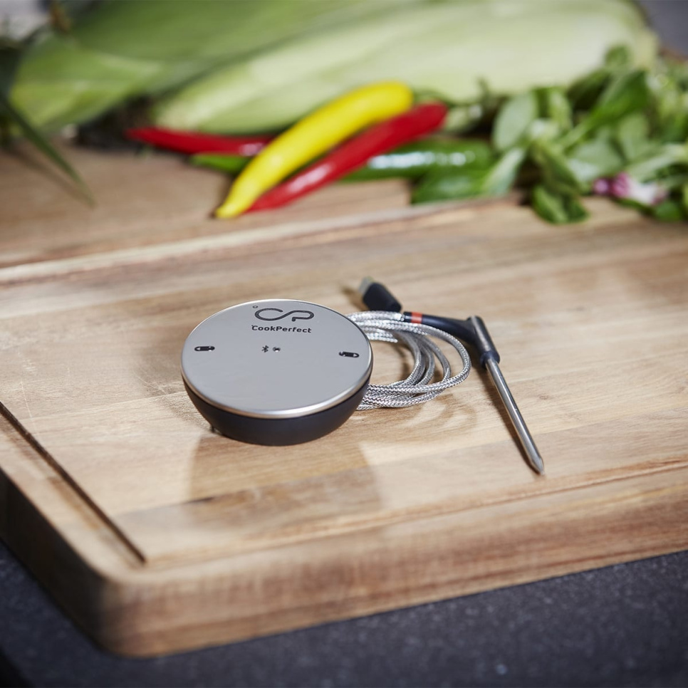 Trådlös grill/stektermometer med app - Cook Perfect i gruppen Matlagning / Mätare & Mått / Kökstermometrar / Sondtermometrar hos The Kitchen Lab (1697-24403)