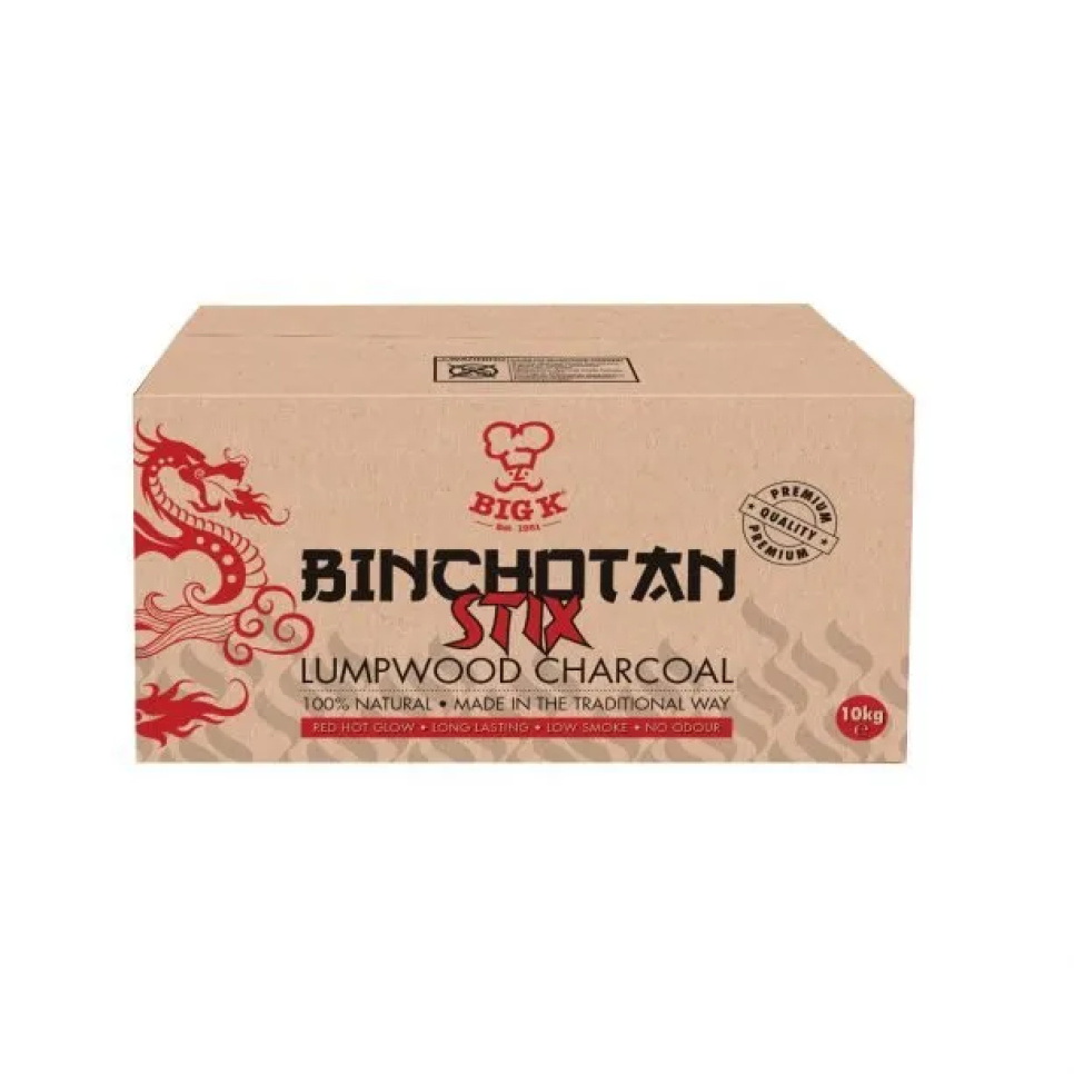 Binchotan, Binchostix 10kg - Big K i gruppen Grillar, Spisar & Ugnar / Grillkol & briketter / Grillkol hos KitchenLab (1738-27590)