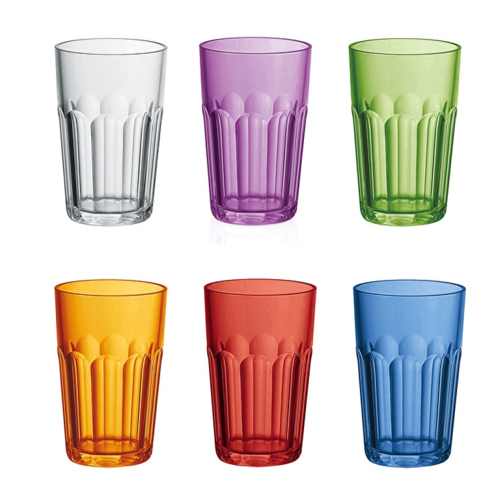 Dricksglas i plast, 42 cl, 6-pack, Happy Hour - Guzzini i gruppen Dukning / Glas / Dricksglas hos KitchenLab (1791-27762)