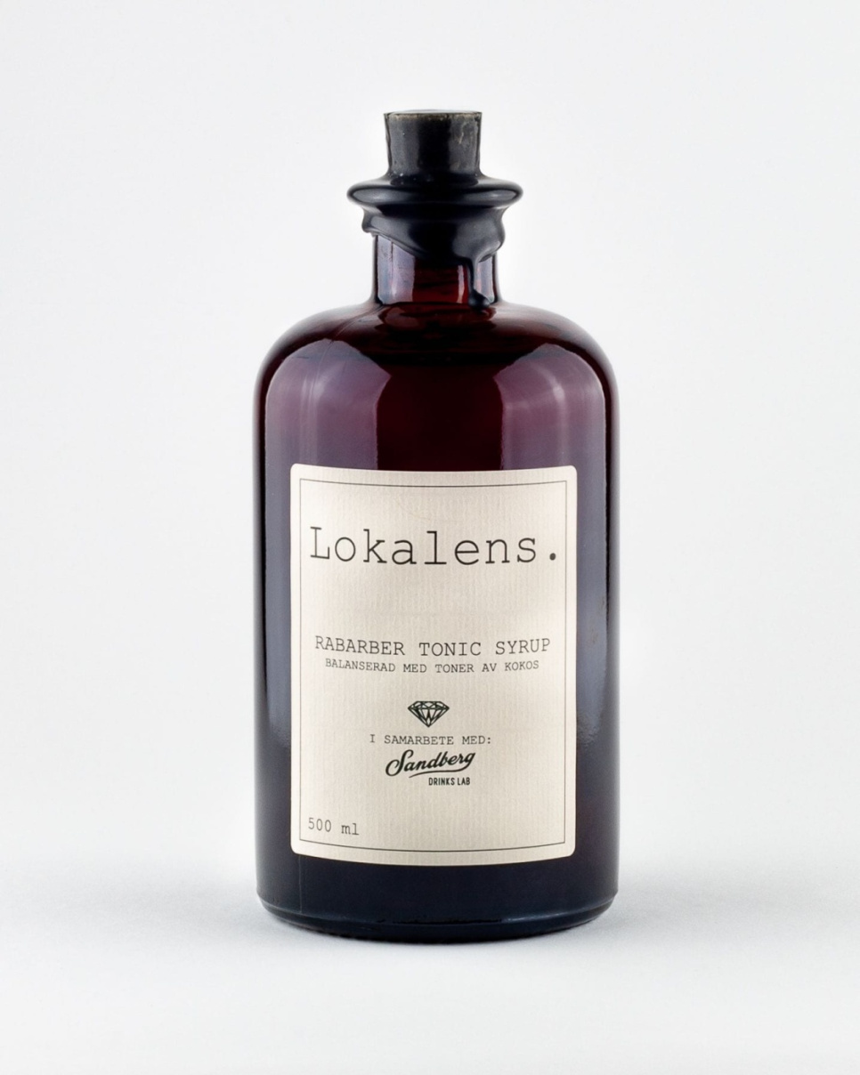 Rabarber Tonic Syrup, 500 ml - Sandberg Drinks Lab & Lokalens. i gruppen Matlagning / Kolonial hos The Kitchen Lab (1821-23242)