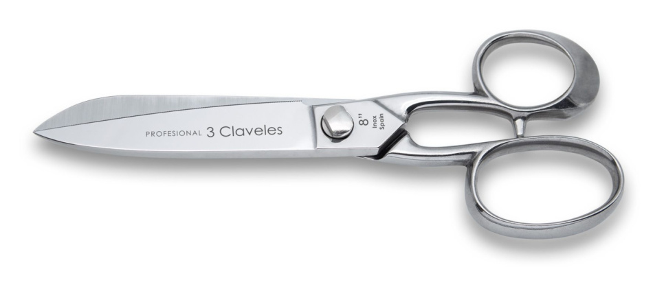 Kökssax i rostfritt stål, Professional - 3 Claveles - 20 cm i gruppen Matlagning / Köksredskap / Saxar hos The Kitchen Lab (1824-18823)