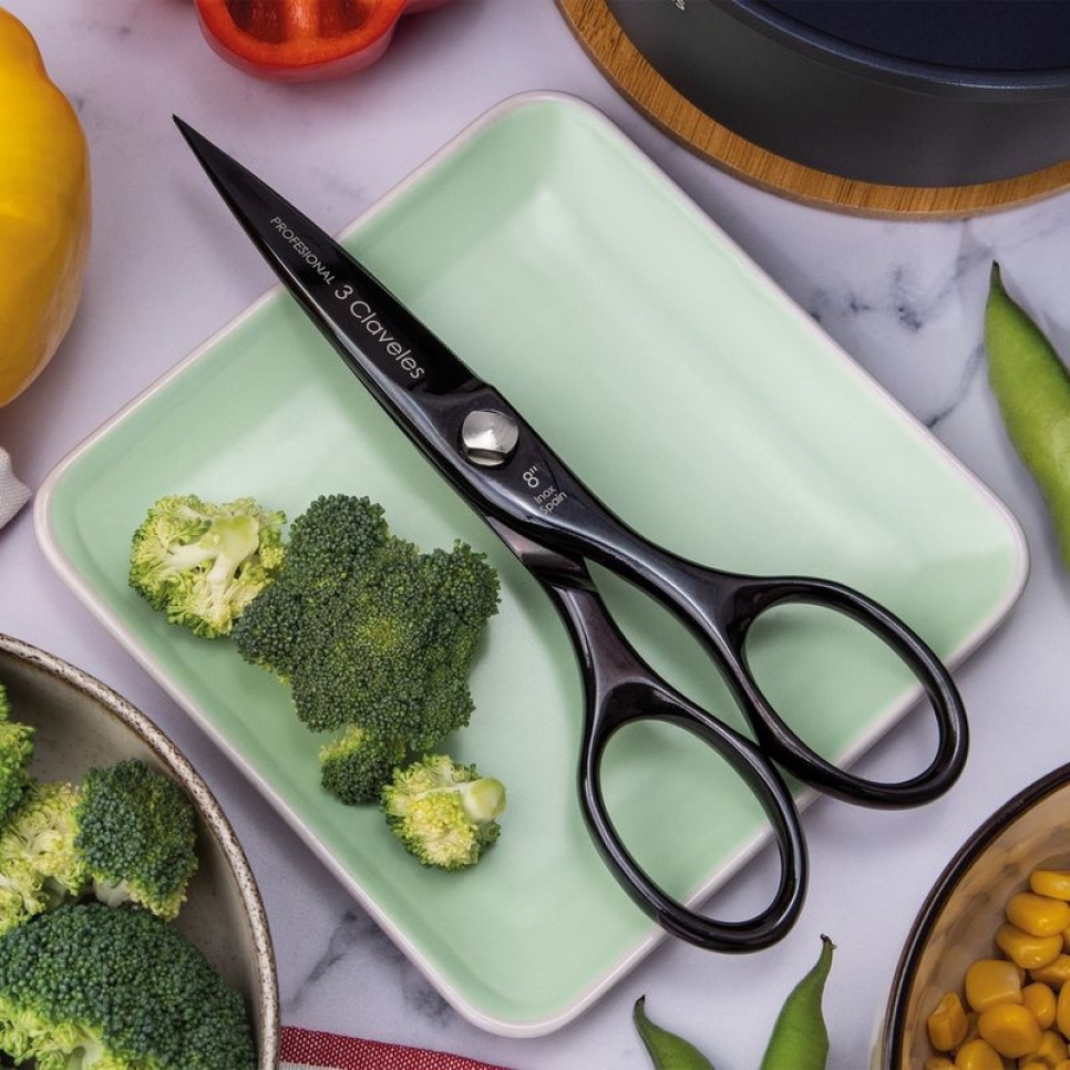 Kökssax 20 cm, Chef, svart - 3 Claveles