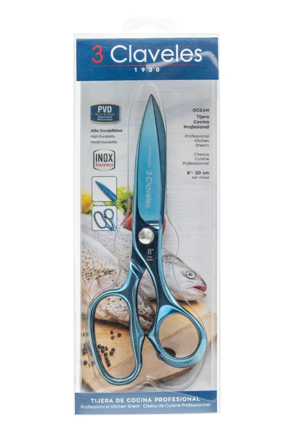 Kökssax 20 cm, Ocean - 3 Claveles