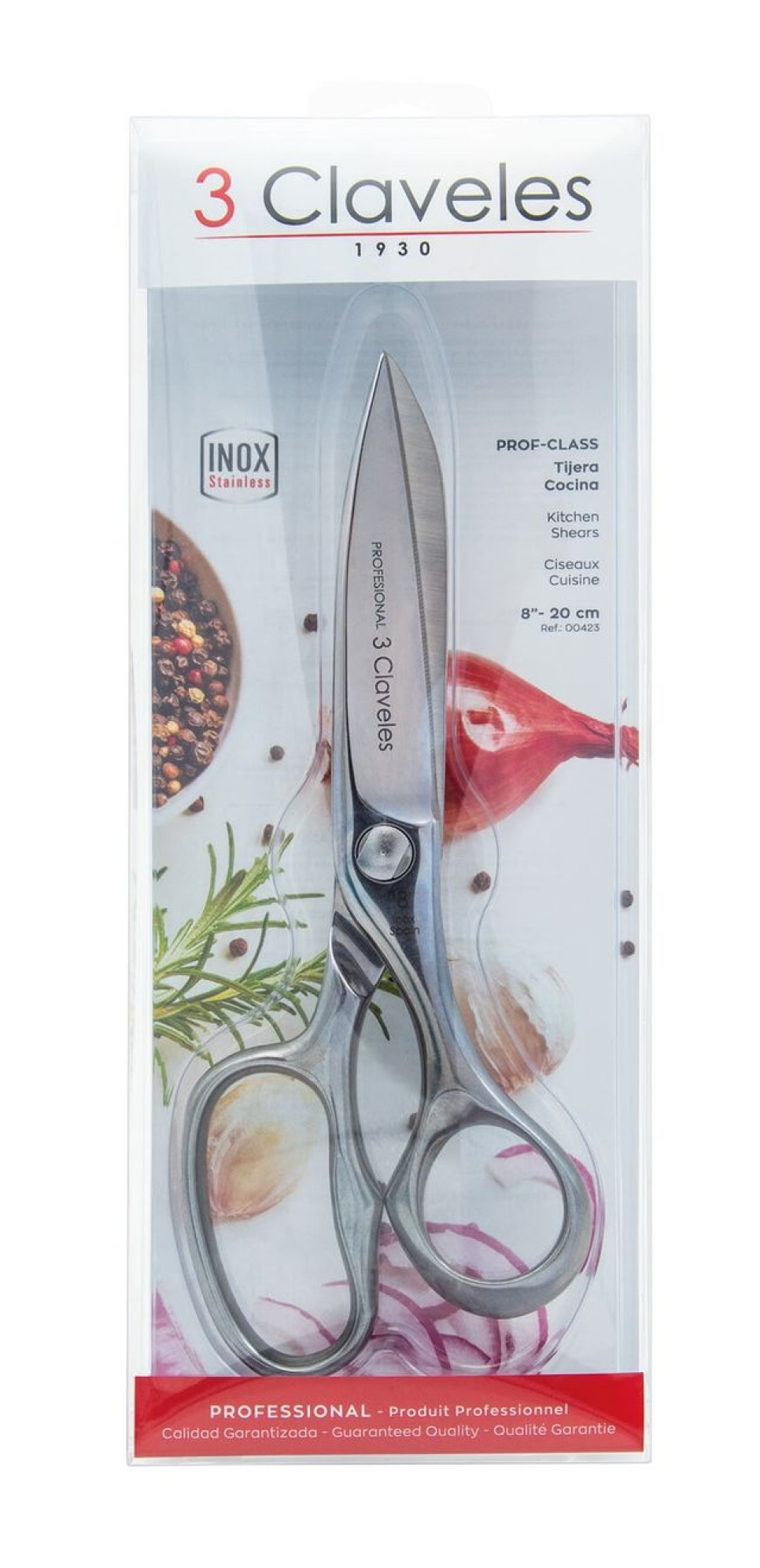 Kökssax i rostfritt stål, Prof-Class - 3 Claveles