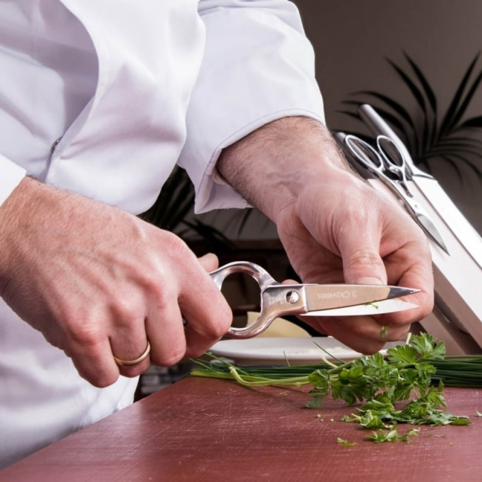 Professionell kökssax i rostfritt stål, Blå - 3 Claveles Professionell kökssax i rostfritt stål, Blå - 3 Claveles