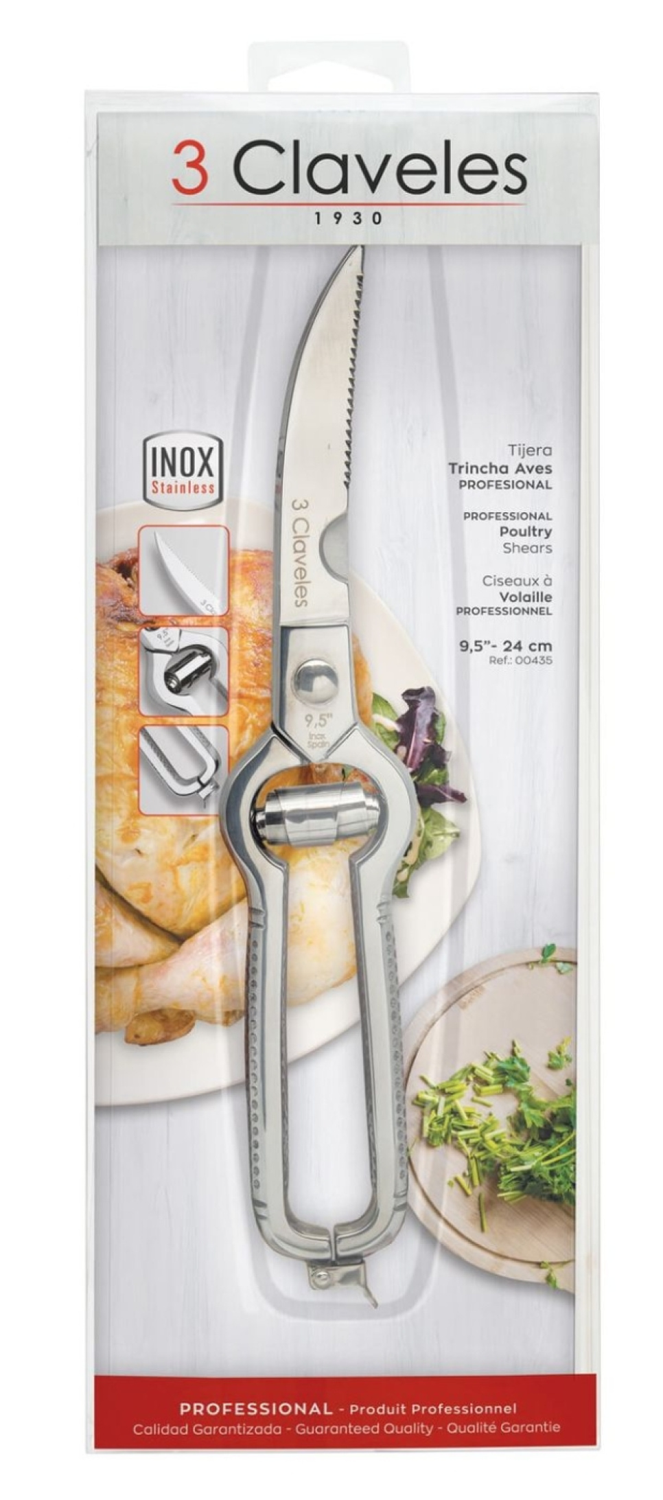 Professionell fågelsax med fjäder - 3 Claveles