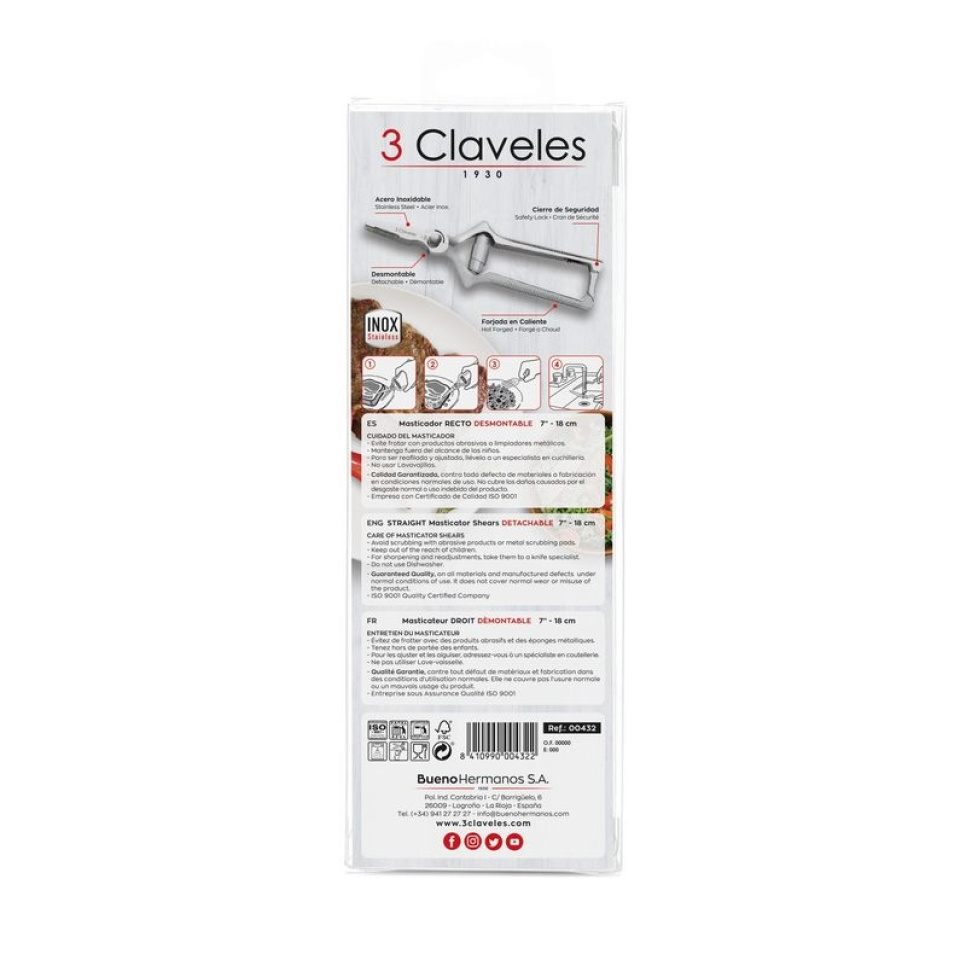 Rak masticator, råbiffsax - 3 Claveles